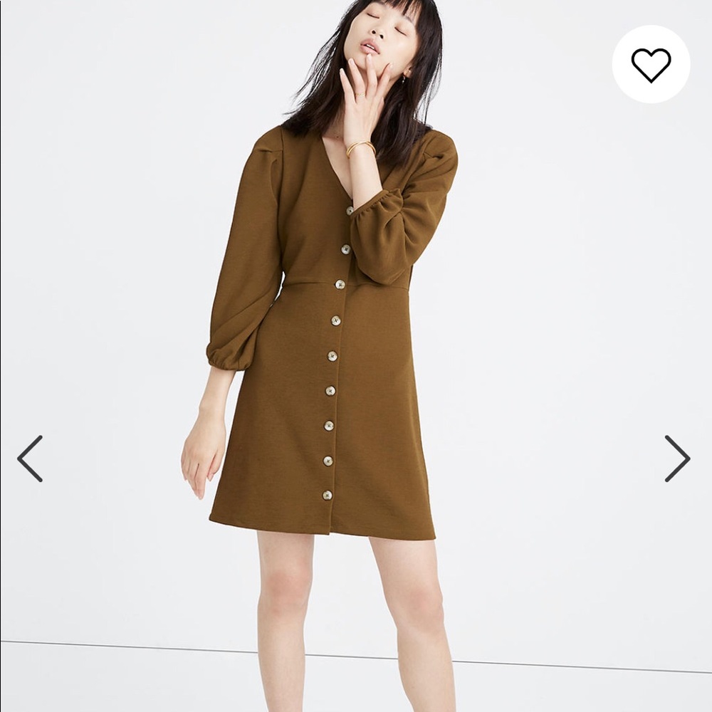 Texture & Thread Balloon Sleeve dress